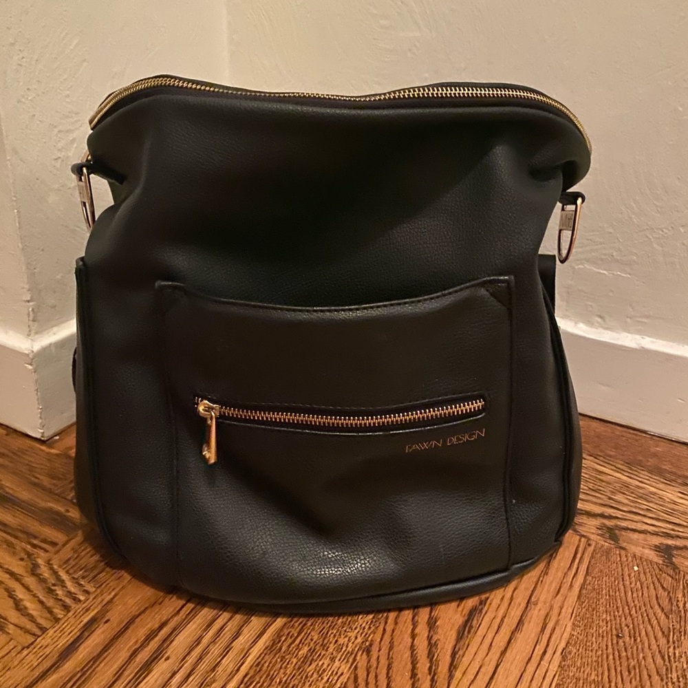 Fawn Design Diaper Bag - Black - Original Size